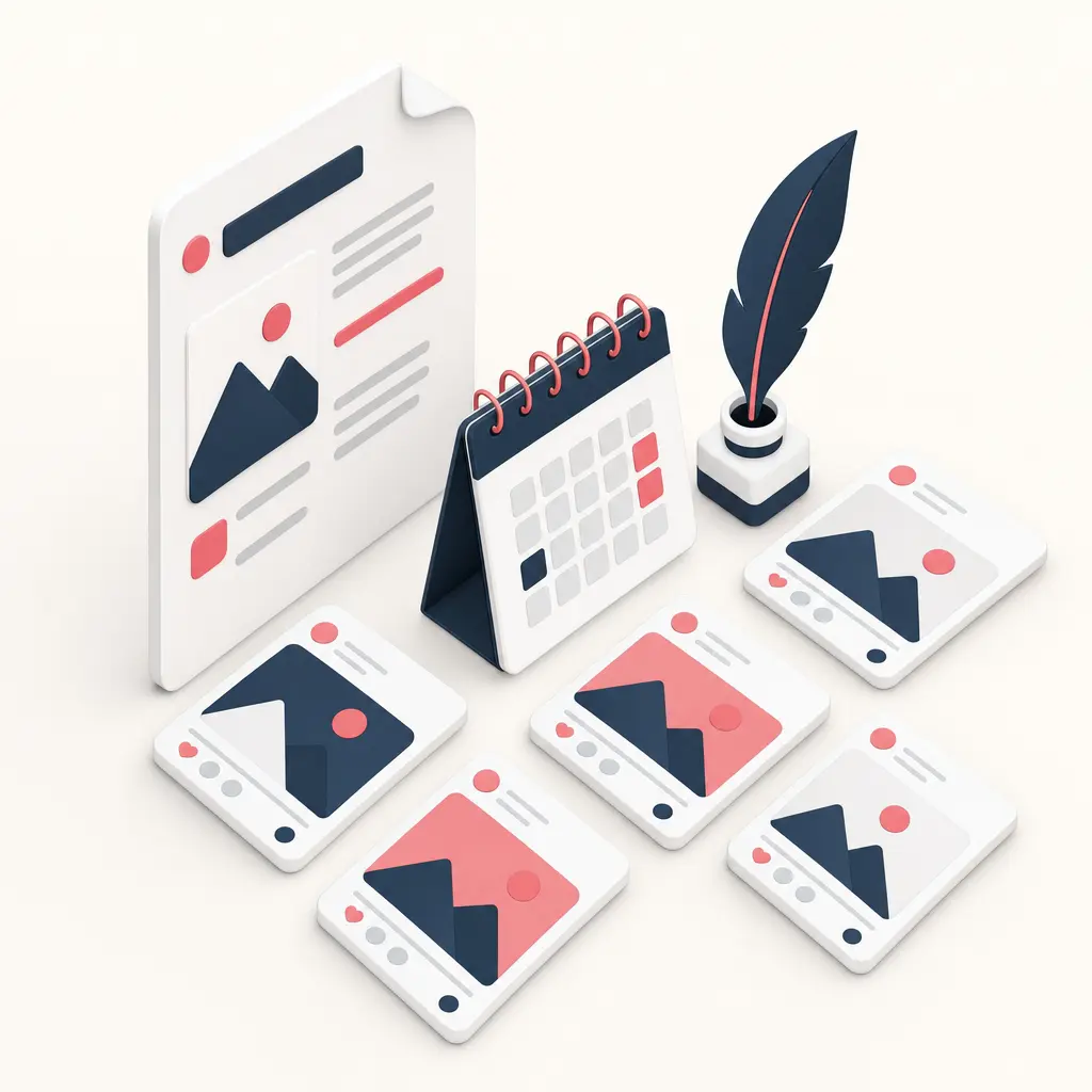 Illustration d’un article décliné en publications pour les réseaux sociaux