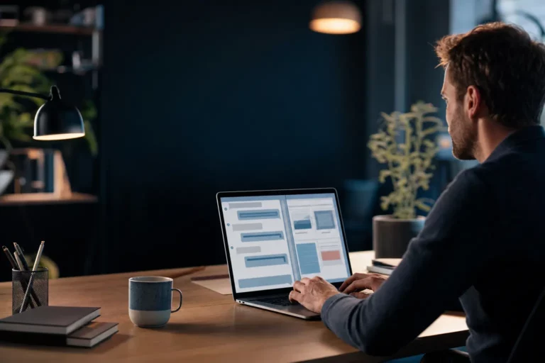 Collaborateur qui interroge un assistant à partir de documents de référence